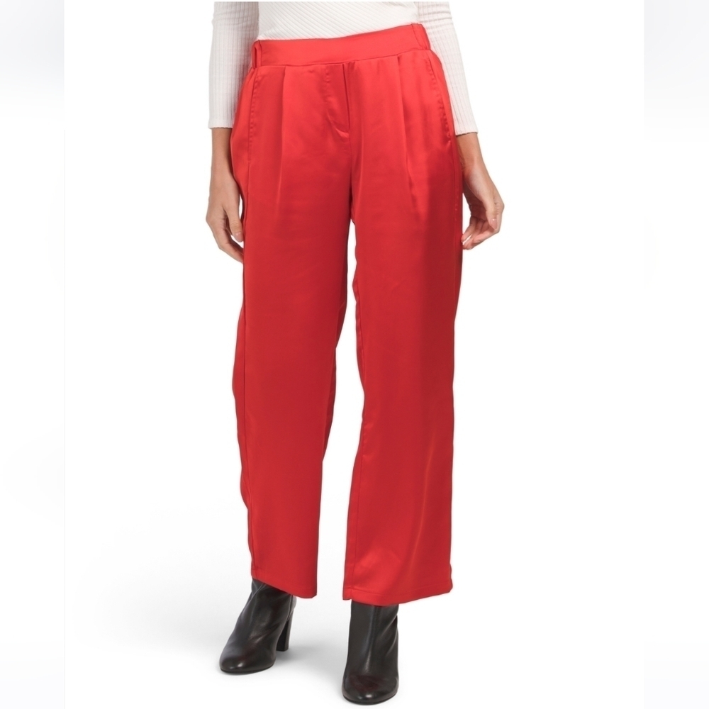 Rachel Zoe Satin Wide Leg Pants
